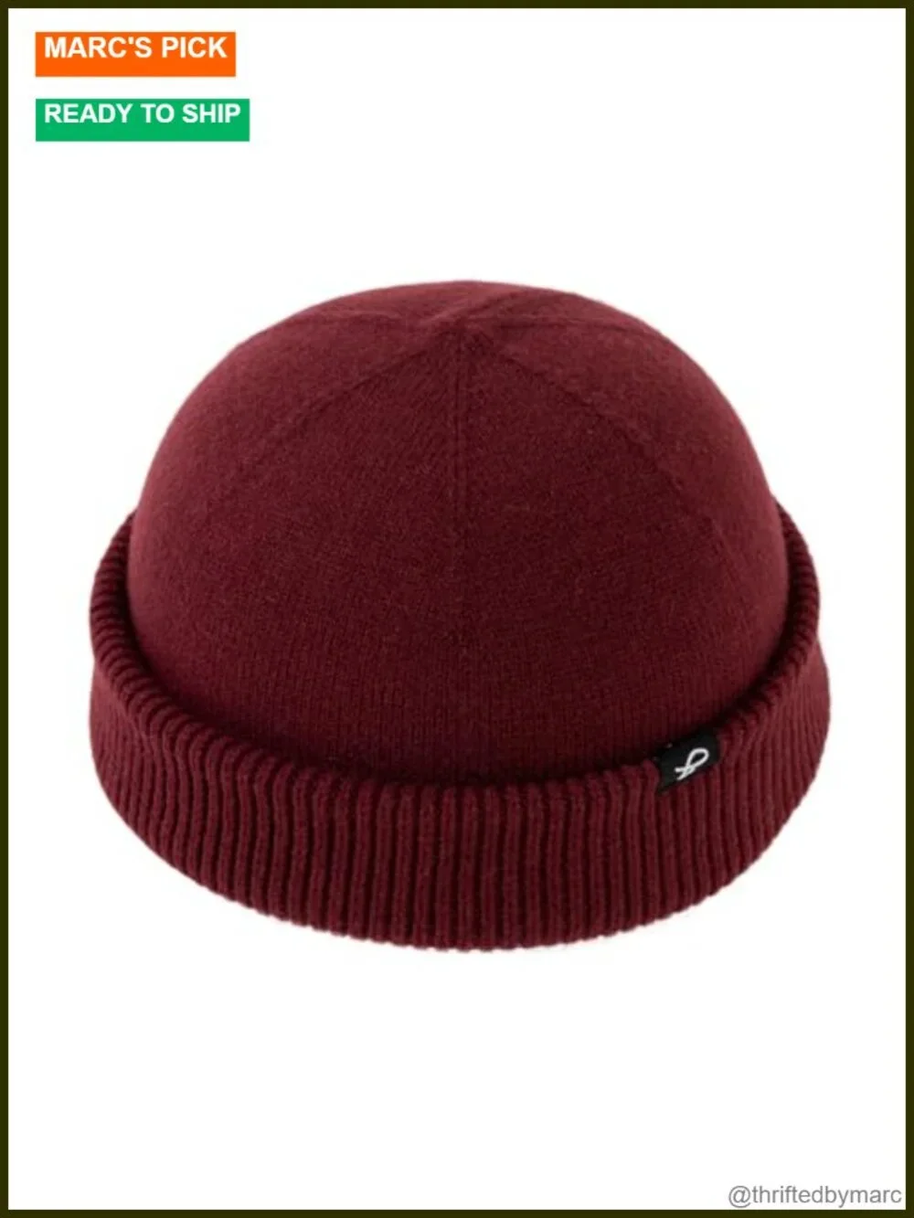 Short Fisherman Beanie Skull Cap Trawler Knit Hat Lightweight Unisex Stretch